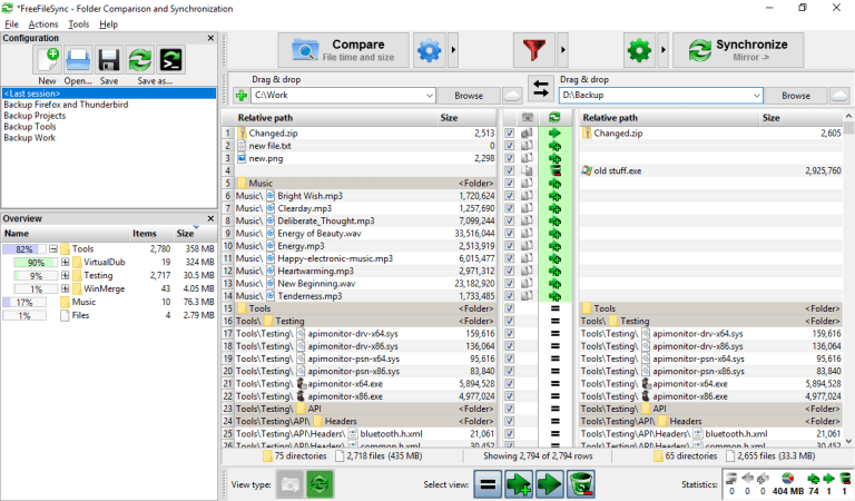 folder sync software