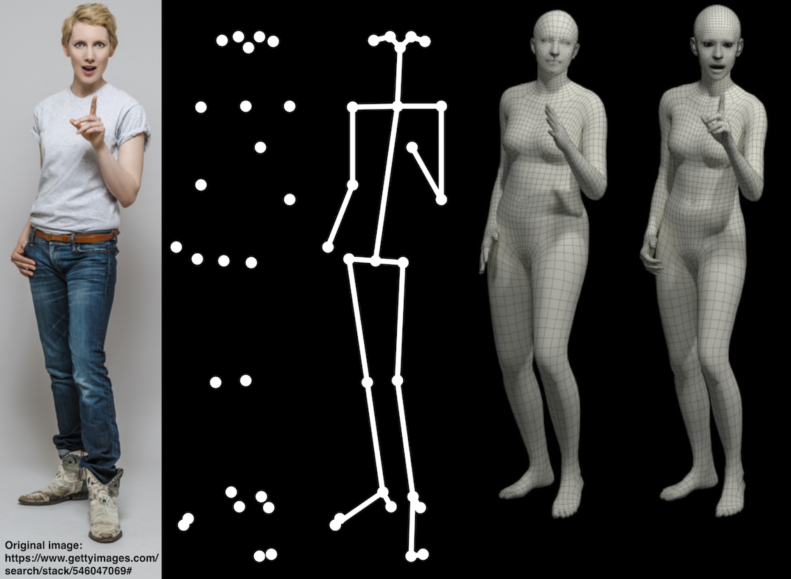 Side view of the exposure setup for the human models. The models