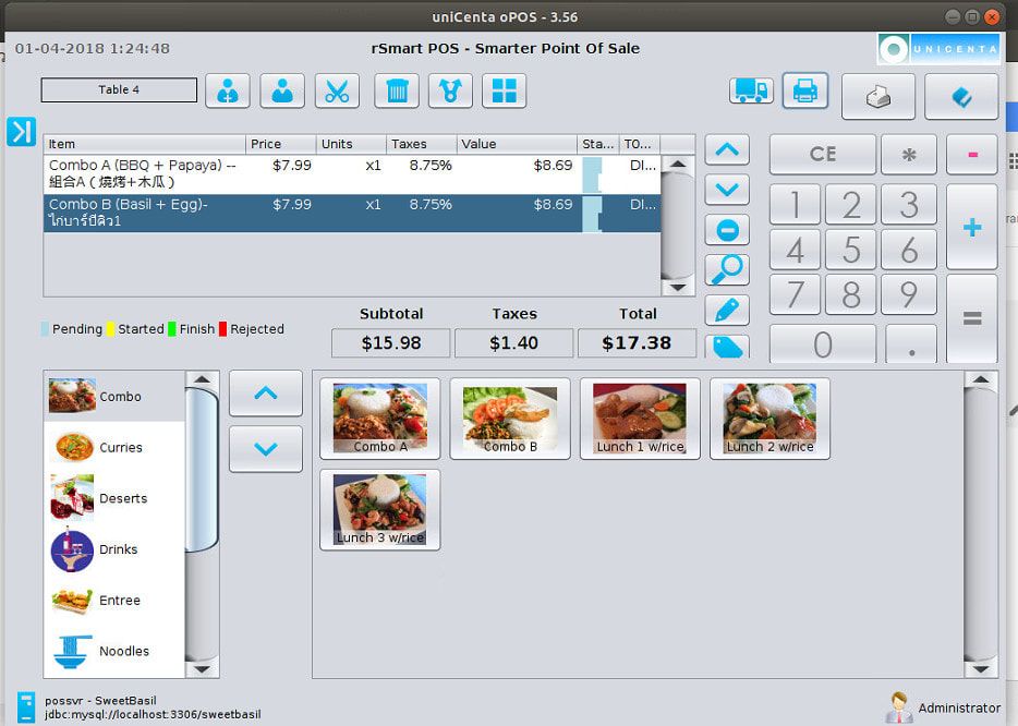Point Sale System POS Bar Restaurant Retail Cash Register Touchscreen Software Chromis 