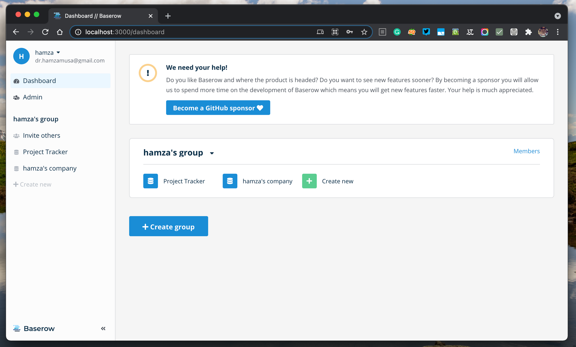 Baserow: Create and manage databases with this no-code free app