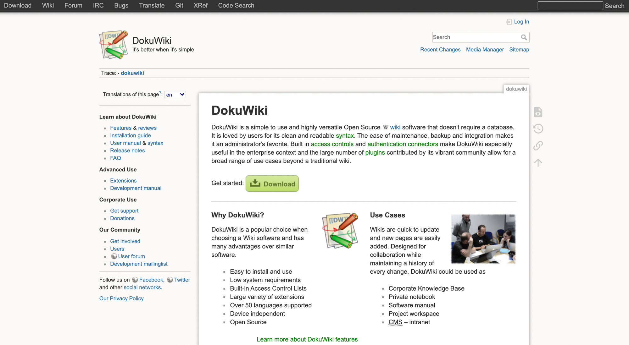 Best 11 Open-source Free Wiki Engines for teams and enterprise in 2021