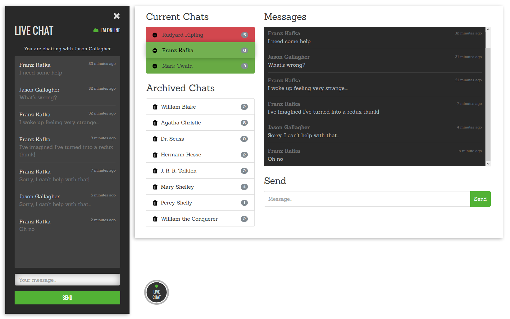 Open Source Live Chat App