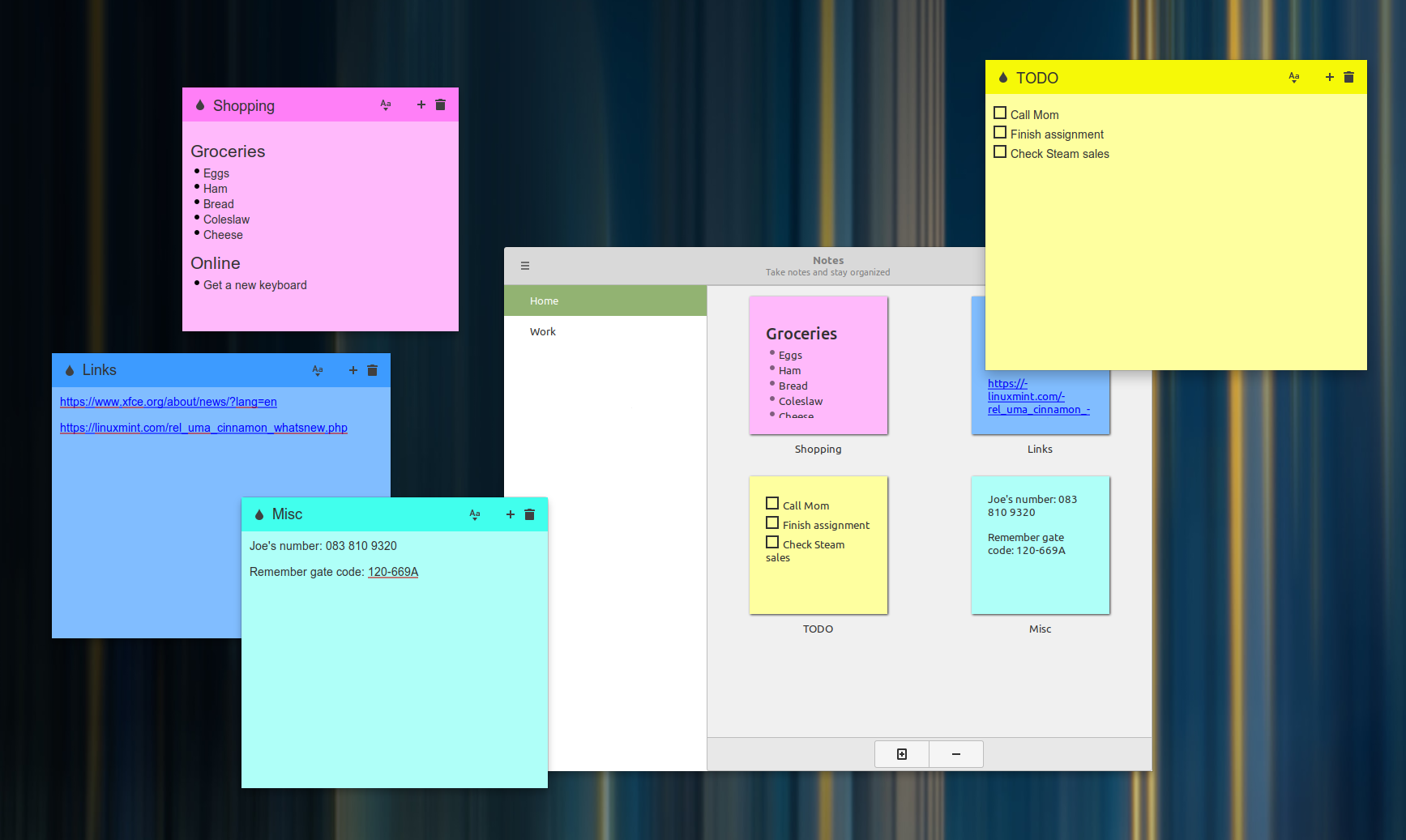 Todo sticky shop notes desktop