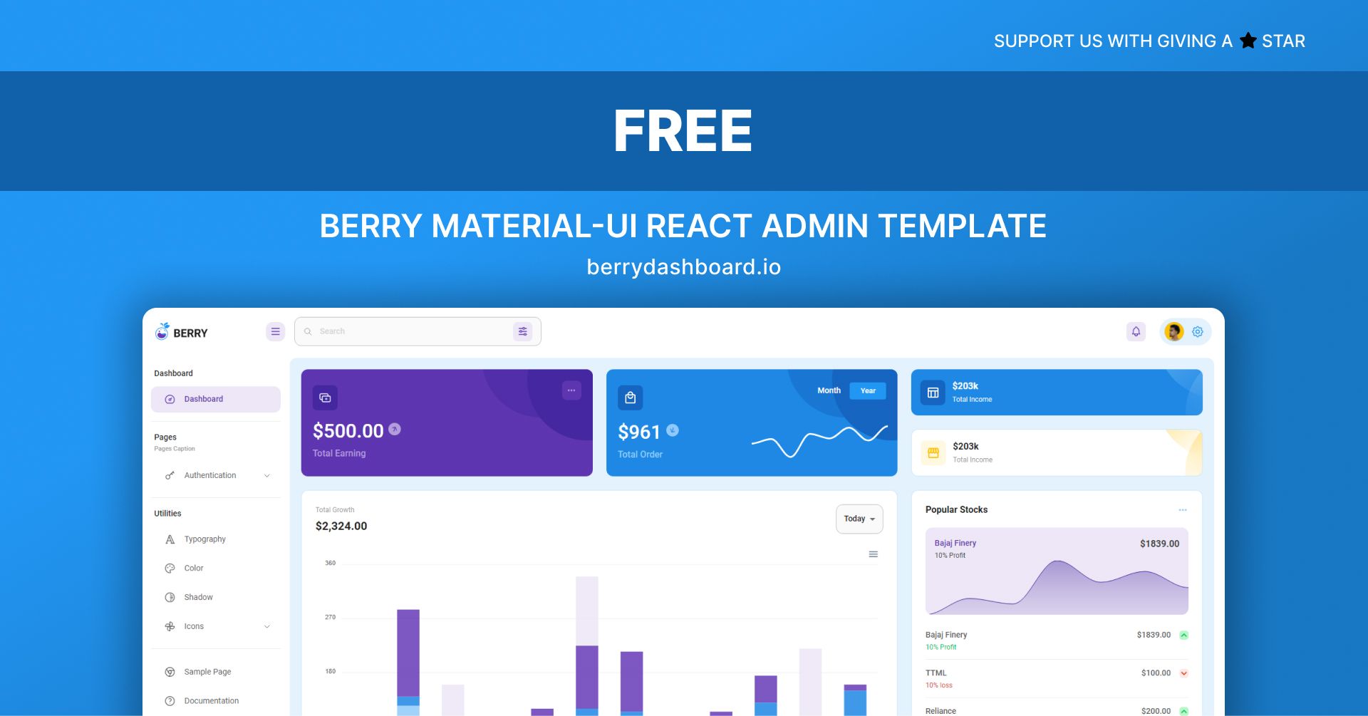 30+ Open-Source and Free Dashboard Templates