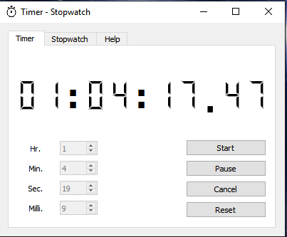Simple Timer Stopwatch