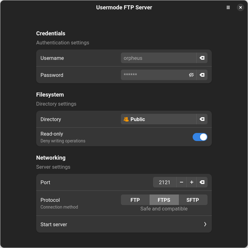 Usermode FTP Server Is An Open source Multi platform FTP Server