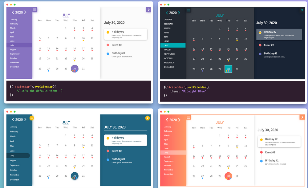 11 Best Open Source Free JavaScript Calendars