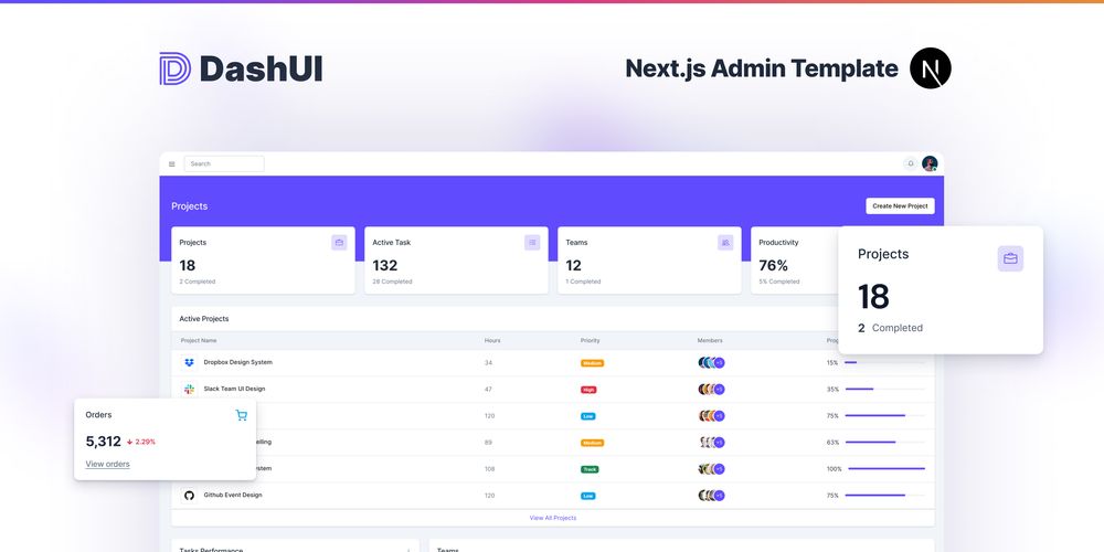 12 Best Free Next.js Dashboard Admin Templates