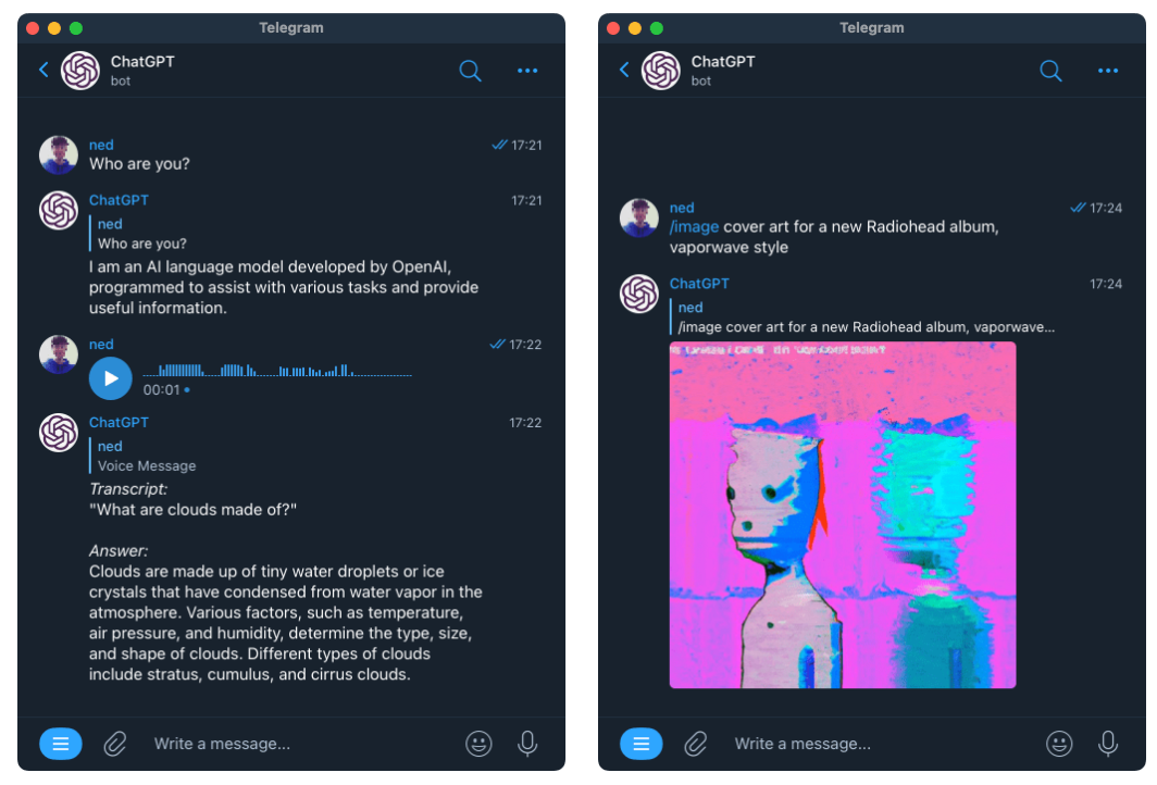 Gpt telegram bot