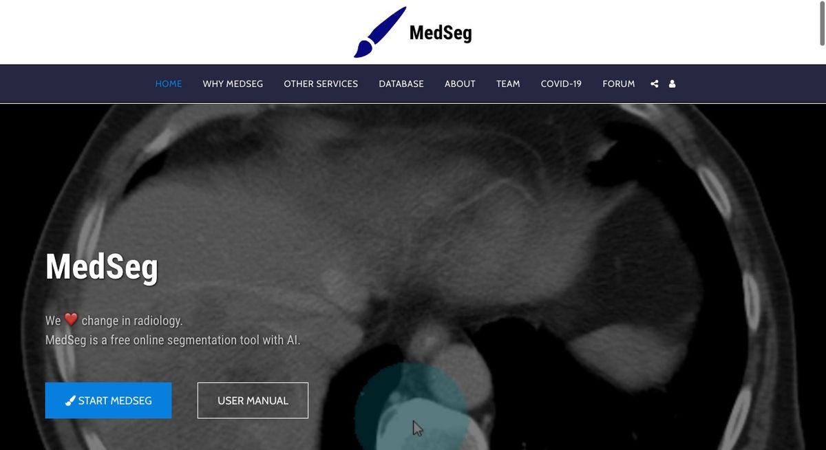 MedSeg: AI(Artificial Intelligence)-based Free Online Segmentation Tool for Radiological Images