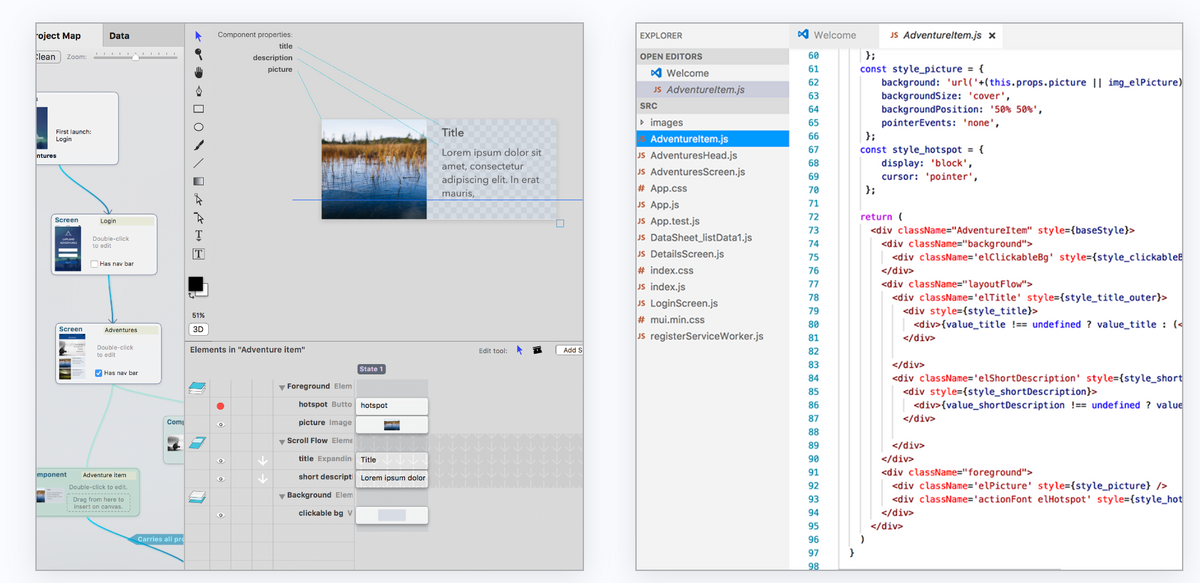 React Studio: A Real-time RAD Editor and Prototyping tool for React Developers and Designers