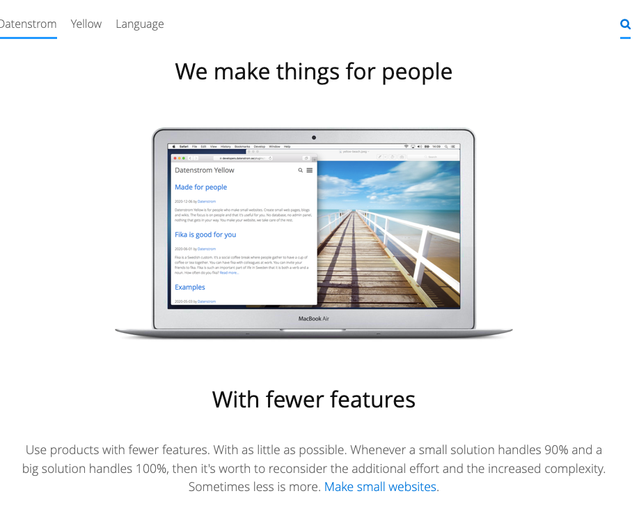 Yellow CMS: A Tiny PHP CMS for Fast Websites
