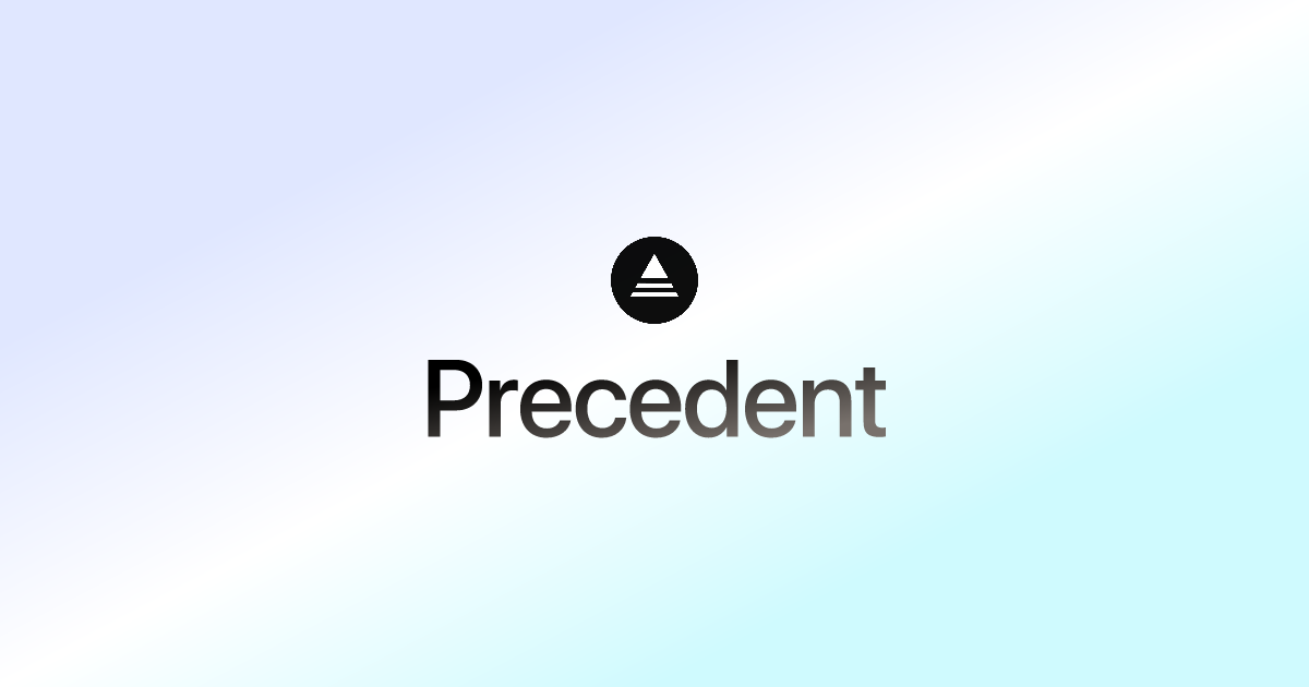 Precedent Is a Next.js Starter For Serious Developers