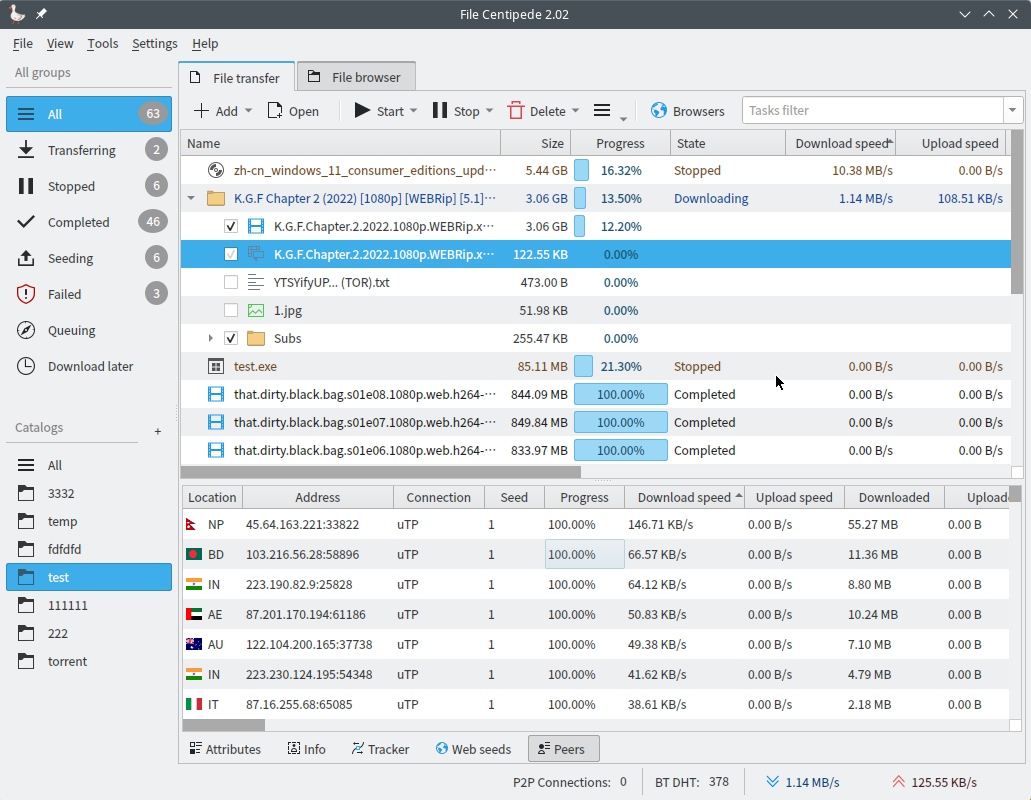 File centipede: All-in-one Multi-Protocol File Download/ Upload Manager