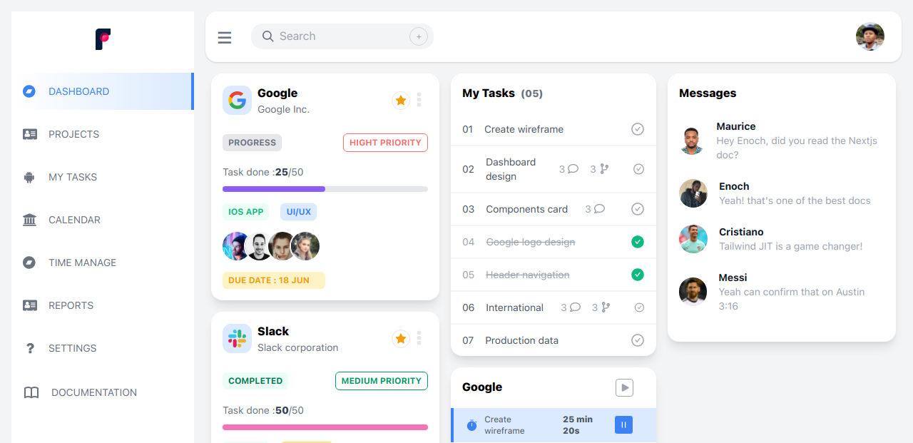 20 Free and Open-source Next.js Admin Dashboard and Control Panel Template  Starters