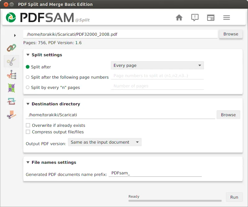 PDFSam Basic is a Powerful PDF Editor for Windows, Linux and macOS