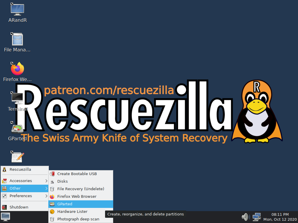 Clone and backup your disk images easily with Rescuezilla.