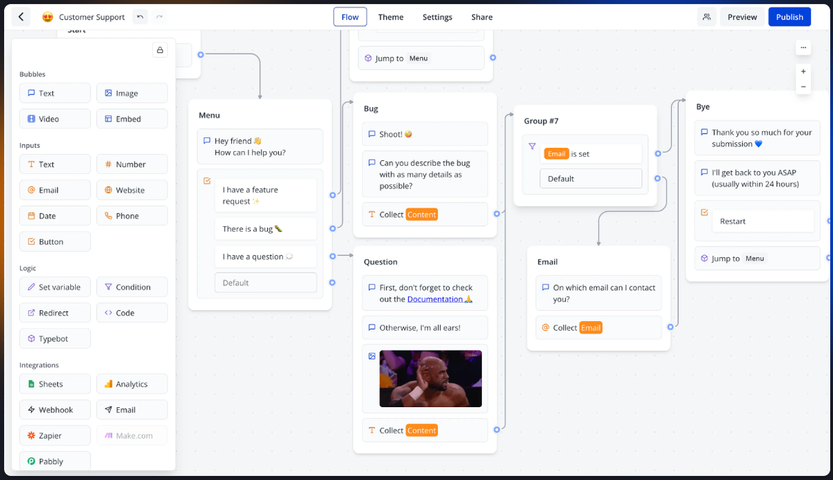 Typebot is a Versatile Self-hosted Chatbot Builder for Your Web and Mobile Apps