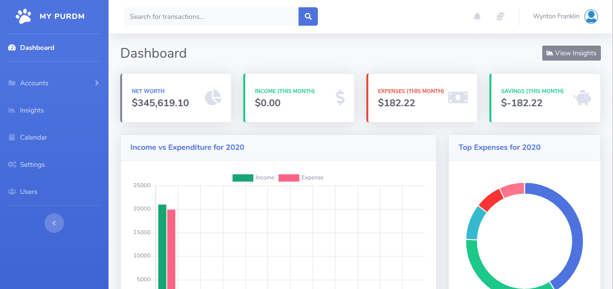 PURDM: Open Source Expense Manager and Self-Hosted Solution for Personal Finance