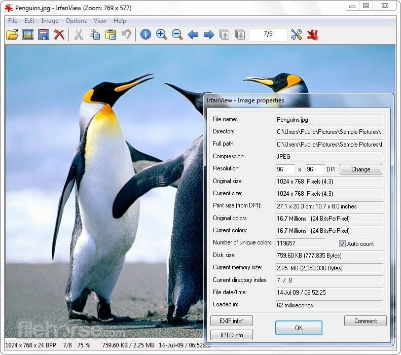 IrfanView is a free image viewer and converter