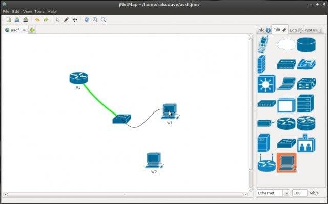 jNetMap is a Free Graphical Network Monitoring Tool
