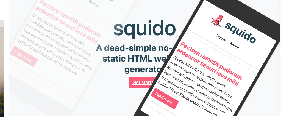squido is a dead Simple Static HTML Website Builder