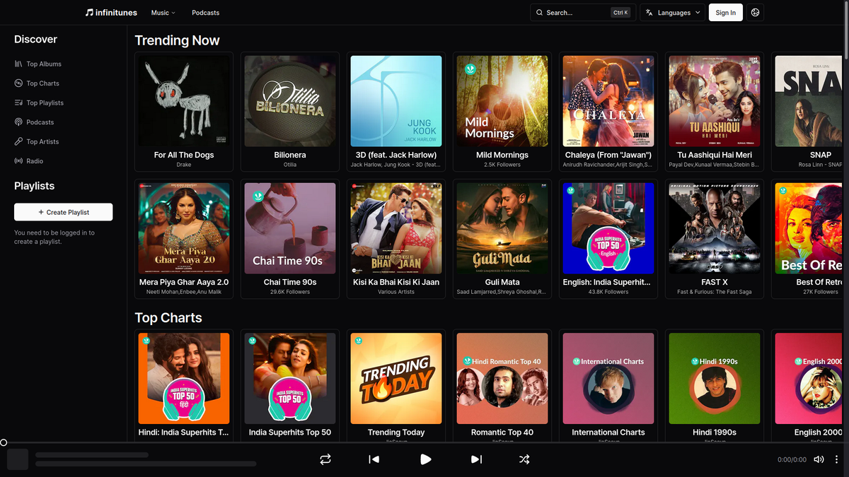 Infinitunes is self-hosted Music Player with Next.js
