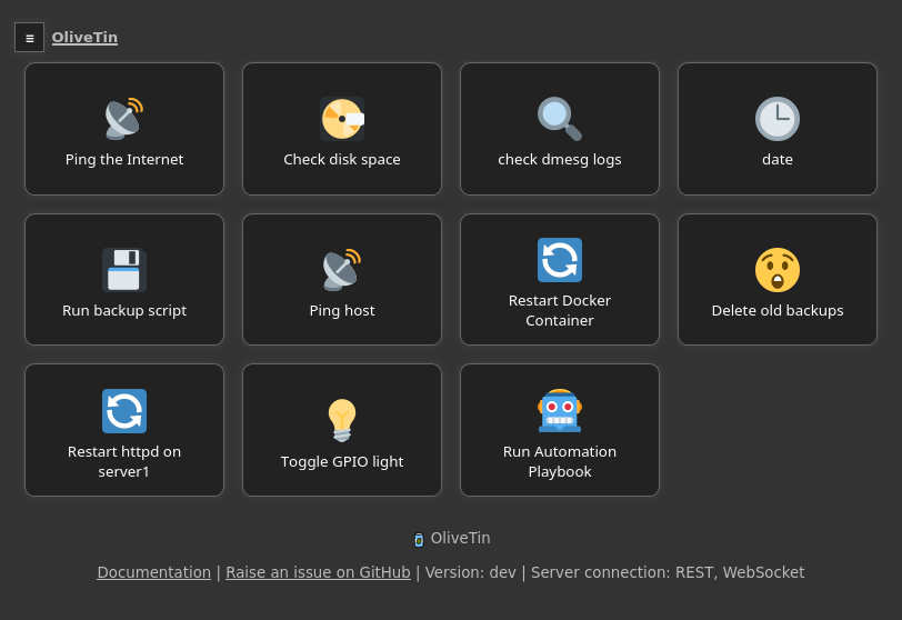 Streamlining Shell Commands with OliveTin: A User-Friendly Web Interface for Effortless Access