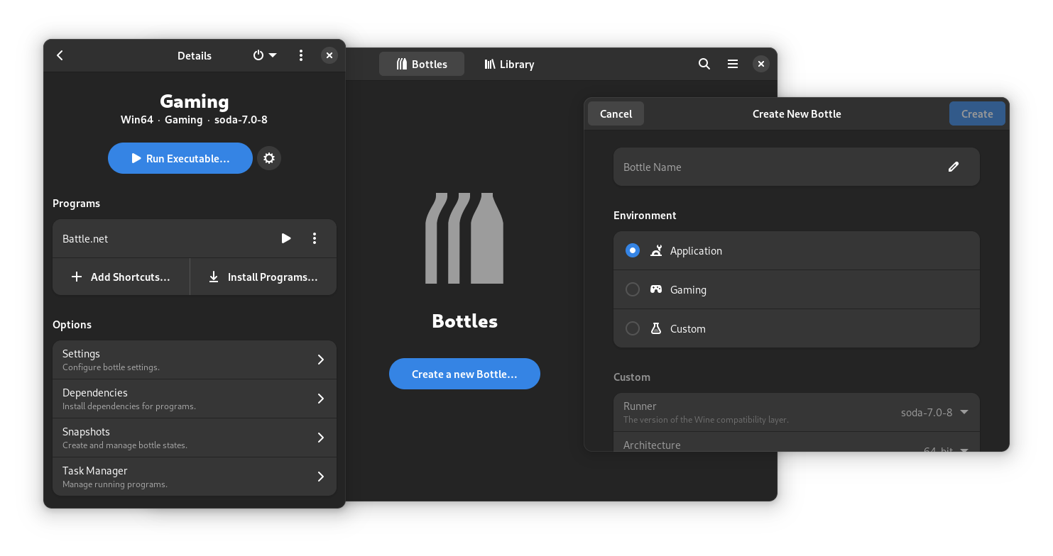 Bottles: Run Windows App on Linux