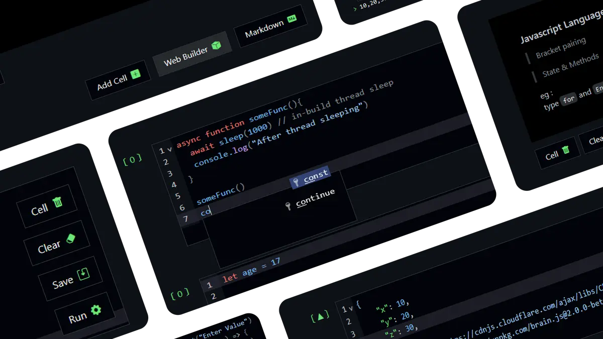 Script Writer is In-Browser Jupyter Notebook Alternative for Javascript