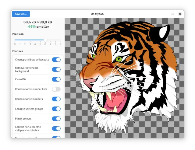 Shrink SVGs Images Easily with This Free App: Oh My SVG (Linux Only)