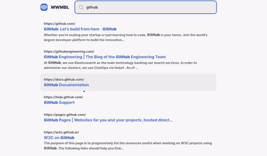 Mwmbl: The Open Source Web Search Engine, Because the web deserves better than just one Option.