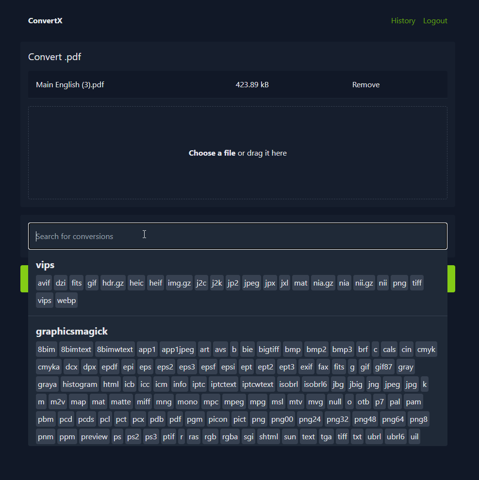 ConvertX: Free Self-hosted Web-first Multi-format File Converter. 1000+ File Format Support!
