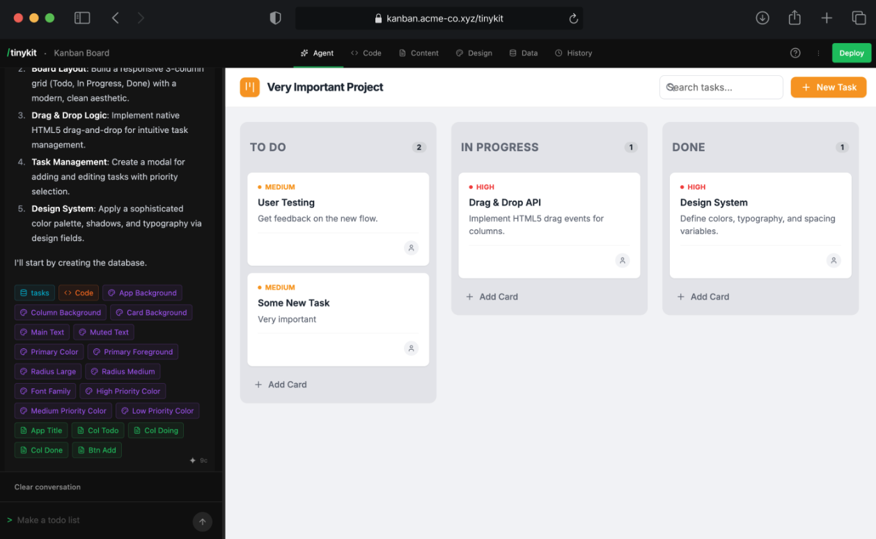 Tinykit: The Open-source AI agentic App Builder, The Actual Lovable & Replit Alternative