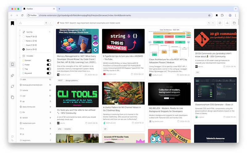 FavBox: The Most Intelligent way to Manage Your Browser Bookmarks with Privacy