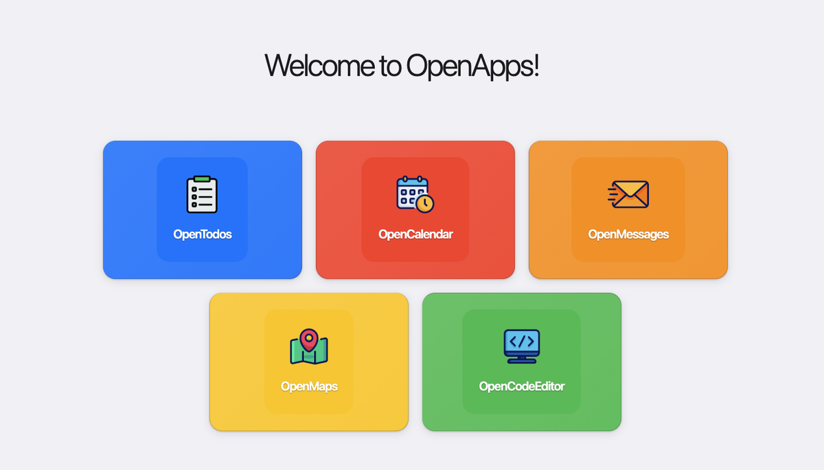 OpenApps: Build Blocks for Your Digital AI Agent Research