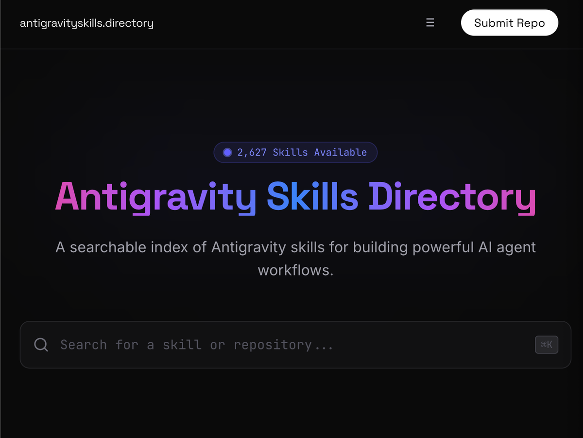 The Antigravity Skills Directory, All Serious Developers Have been Waiting For!