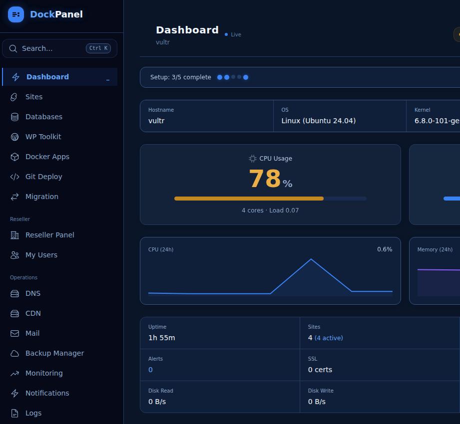 DockPanel: Your Open-source CPanel Replacement