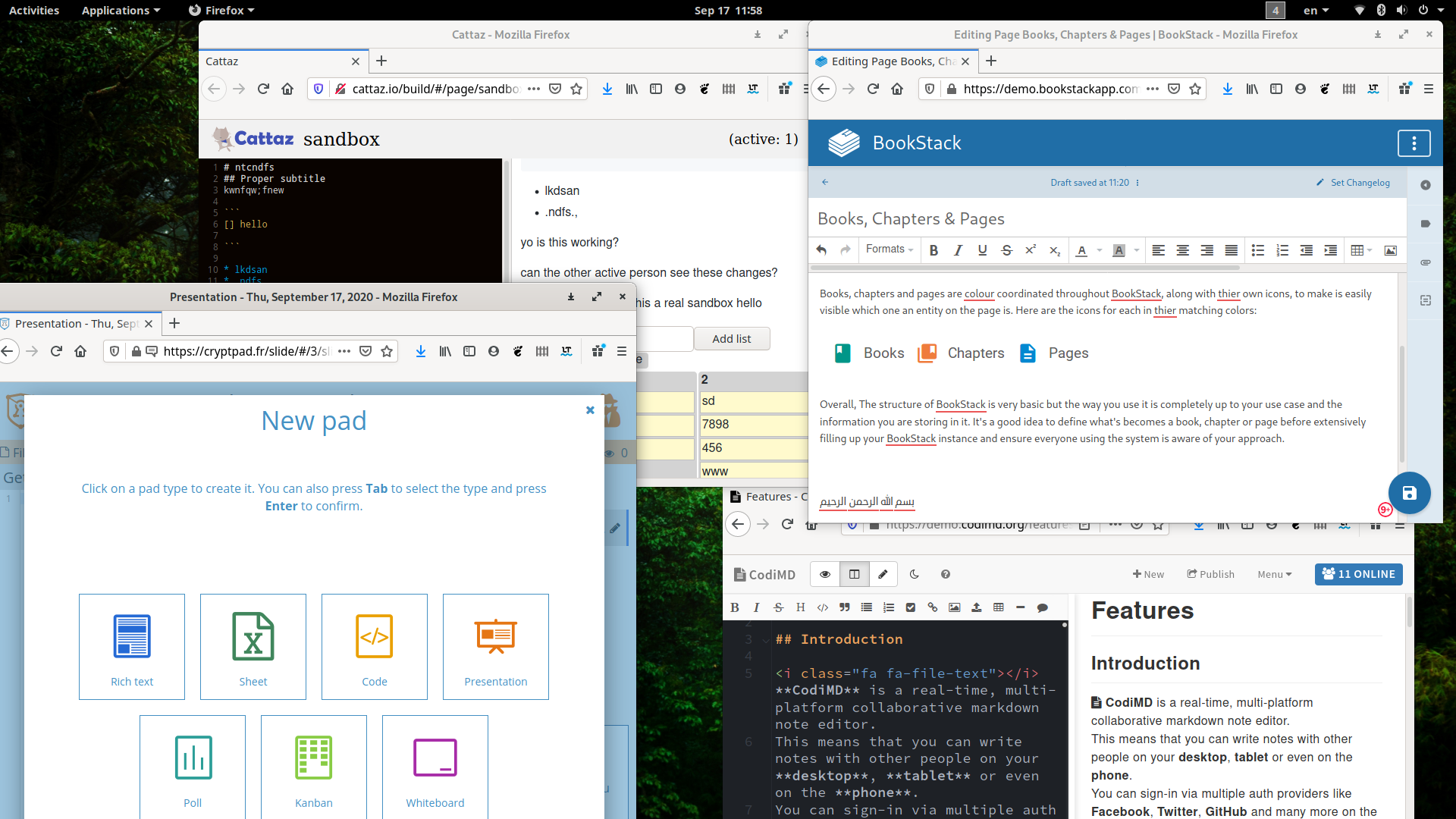 10 Best Open-source Self-hosted Collaborative Text Editors Alternative to Google Docs