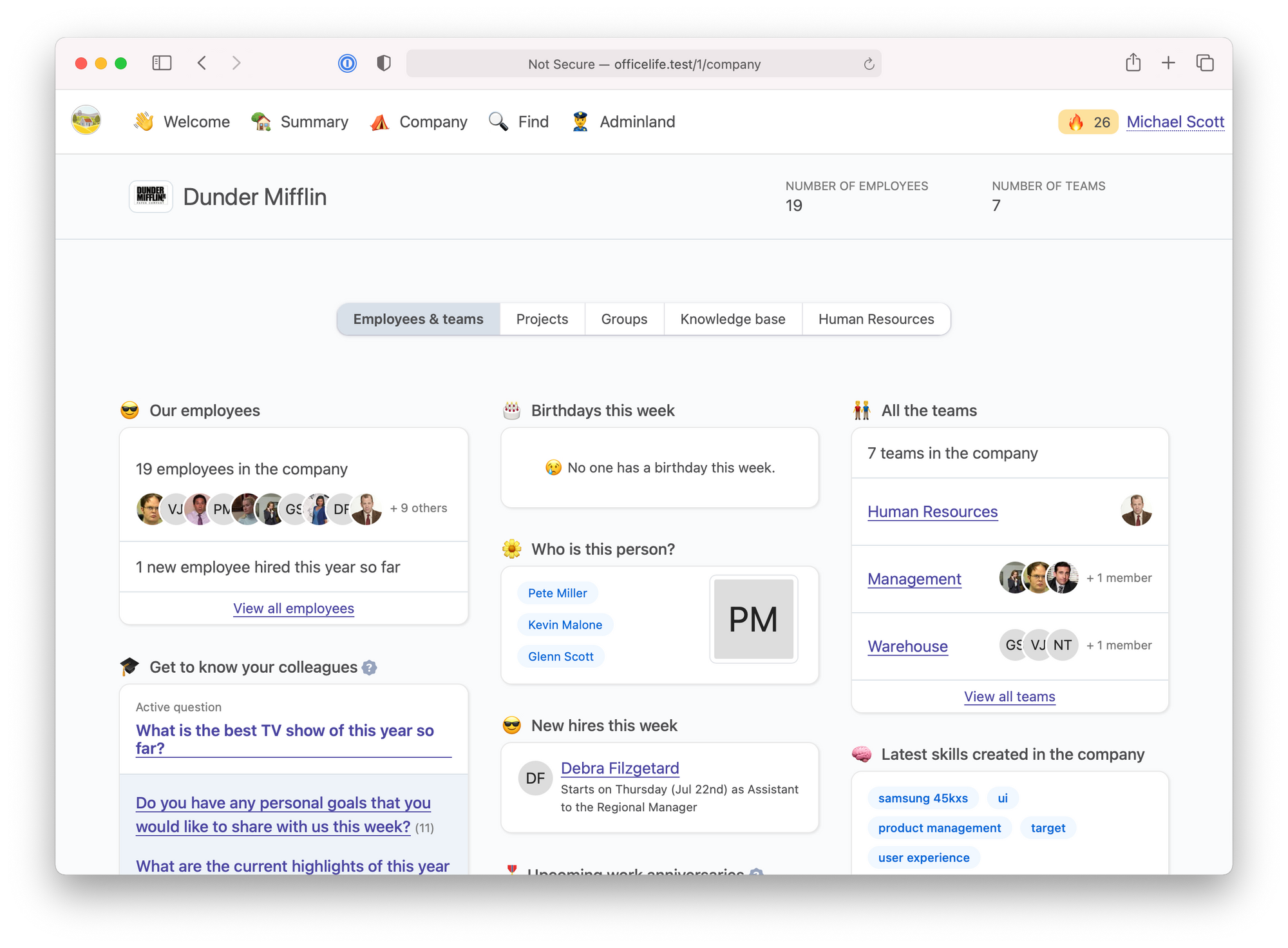 OfficeLife is an Open Source Software to Manage The Employee Lifecycle