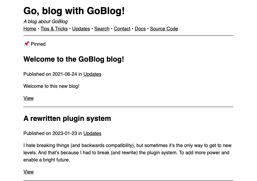 GoBlog Is an Open-source Free Blogging System written with Go