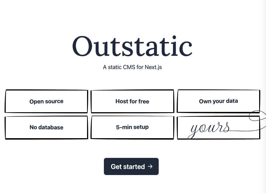 Outstatic: Open-source Vercel Ready Git-based CMS For Developers and Hackers