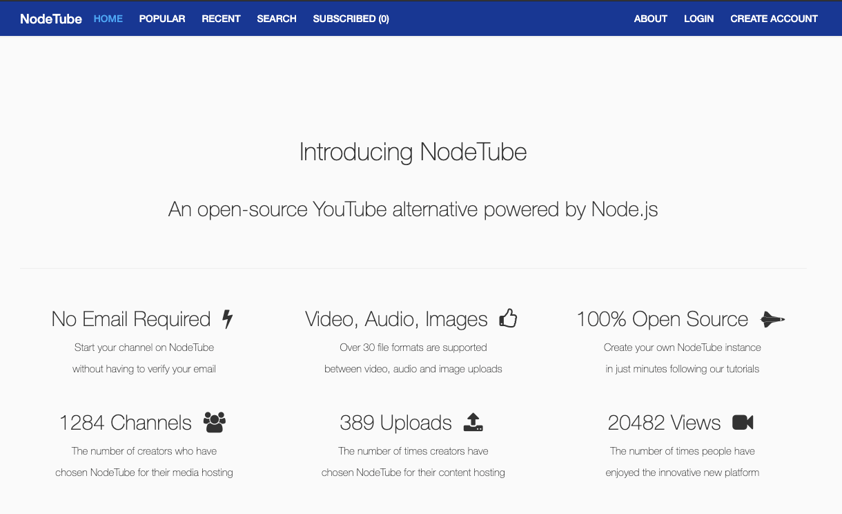 NodeTube: Build Your Own Self-hosted YouTube Alternative