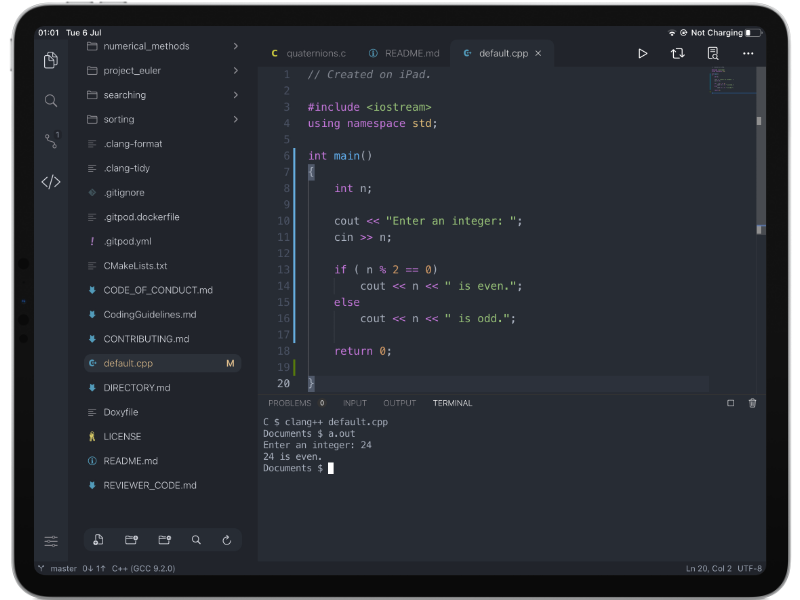 Code App is the Right Open-source Code Editor for iPad