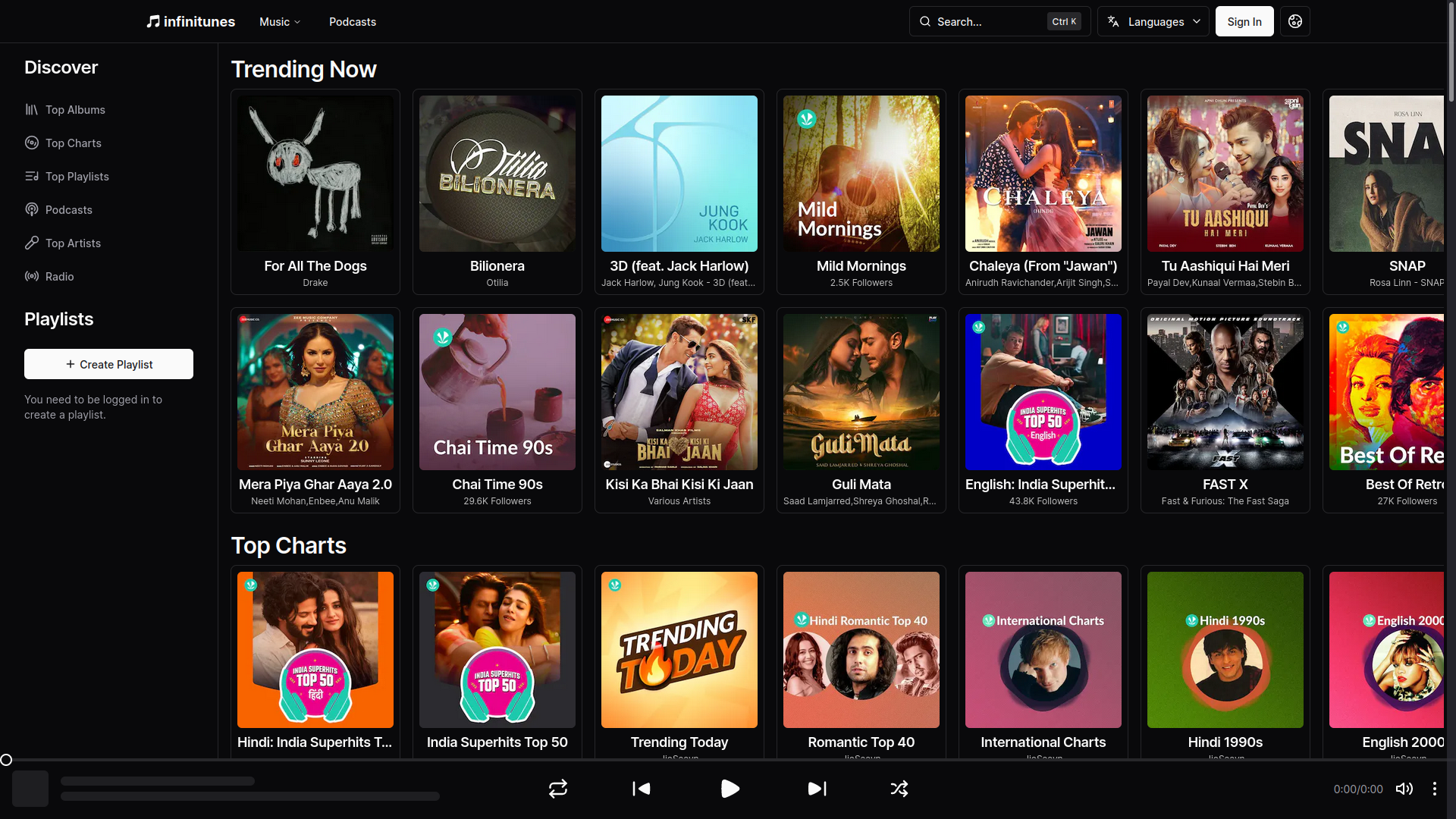 Infinitunes is self-hosted Music Player with Next.js