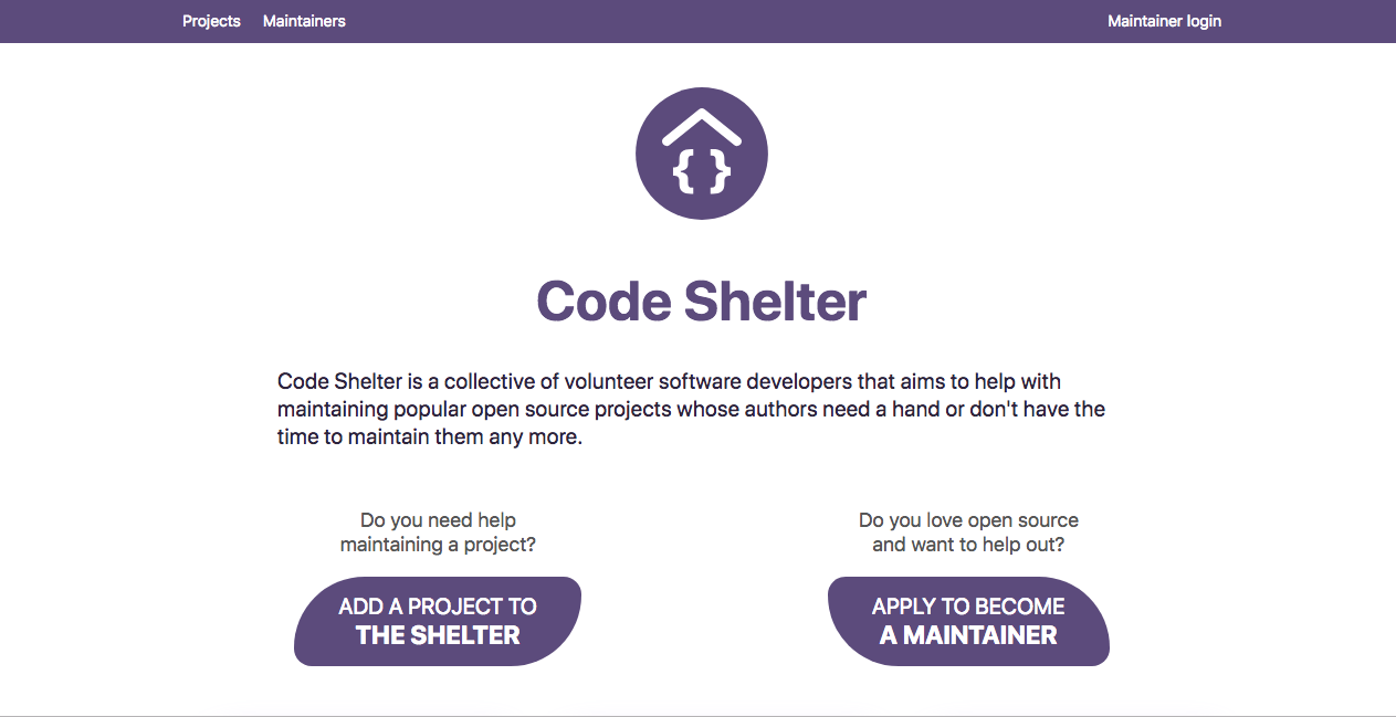 CodeShelter, hope for abandoned medical/ healthcare  open source projects!