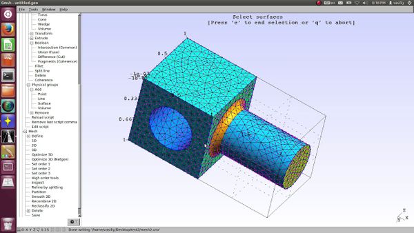 build gmsh linux