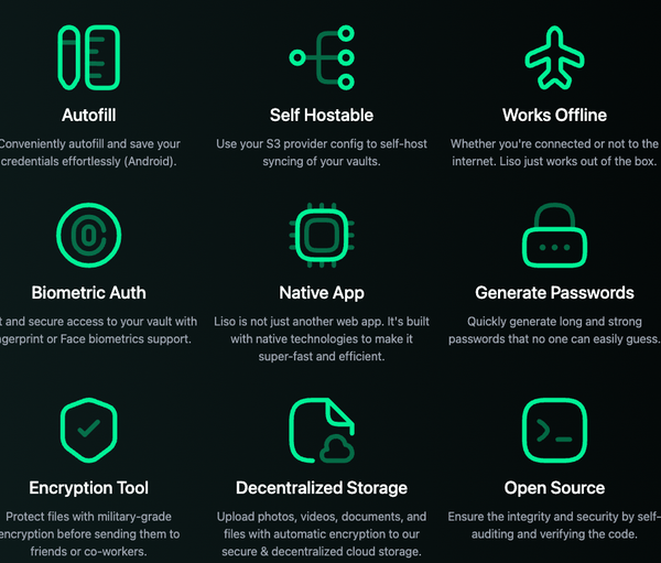 Liso App Is An Open-source Decentralized Private Data Vault