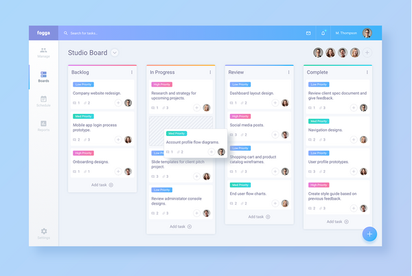 Build a Kanban based project management tool with this Open-source React Dashboard
