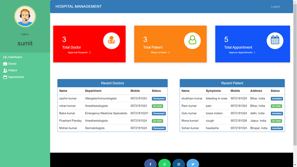 Open Source Free Hospital Management System for Small Hospitals